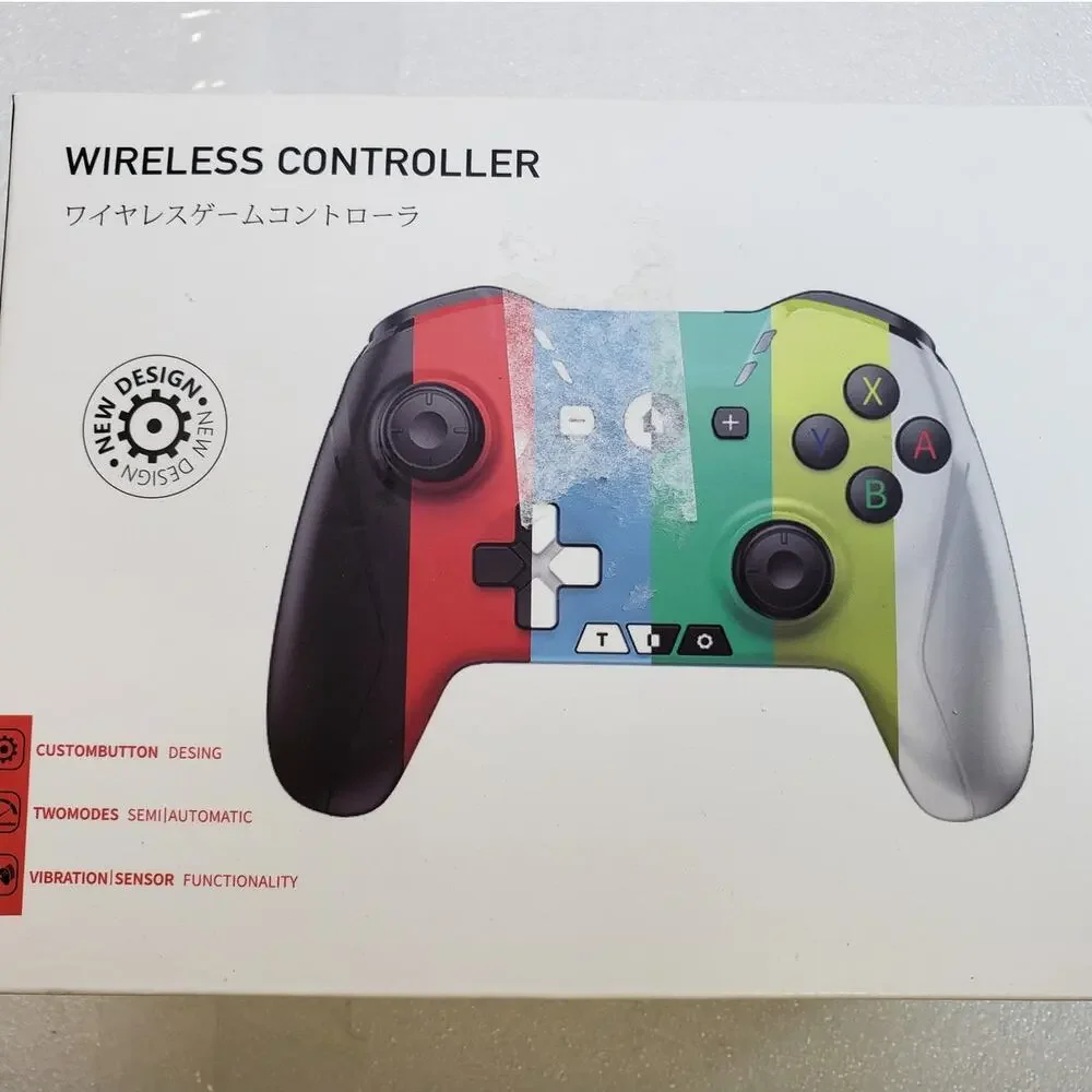 Fonlam Switch Compatible Wireless Controller Gamepad HD-6500. Black